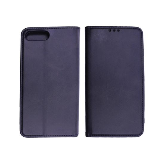 Leather Flip Cover with Internal Pocket for Apple iPhone 7 Plus Black